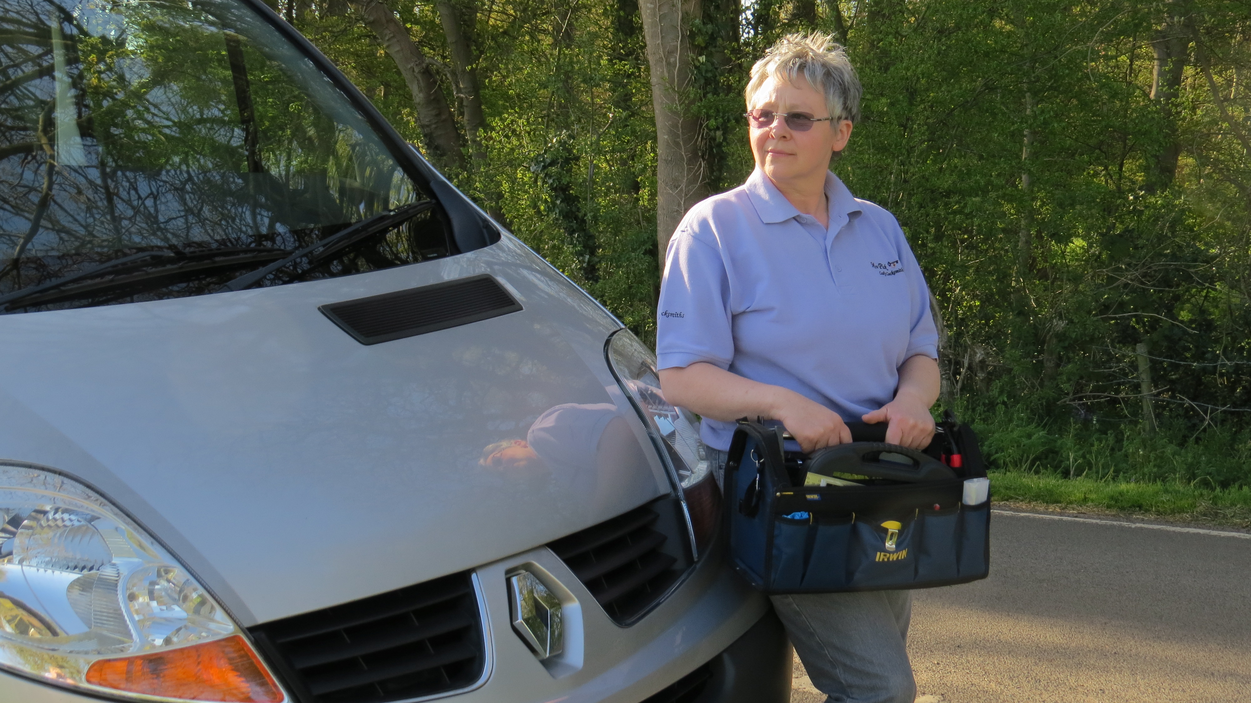 Lady Locksmith and van